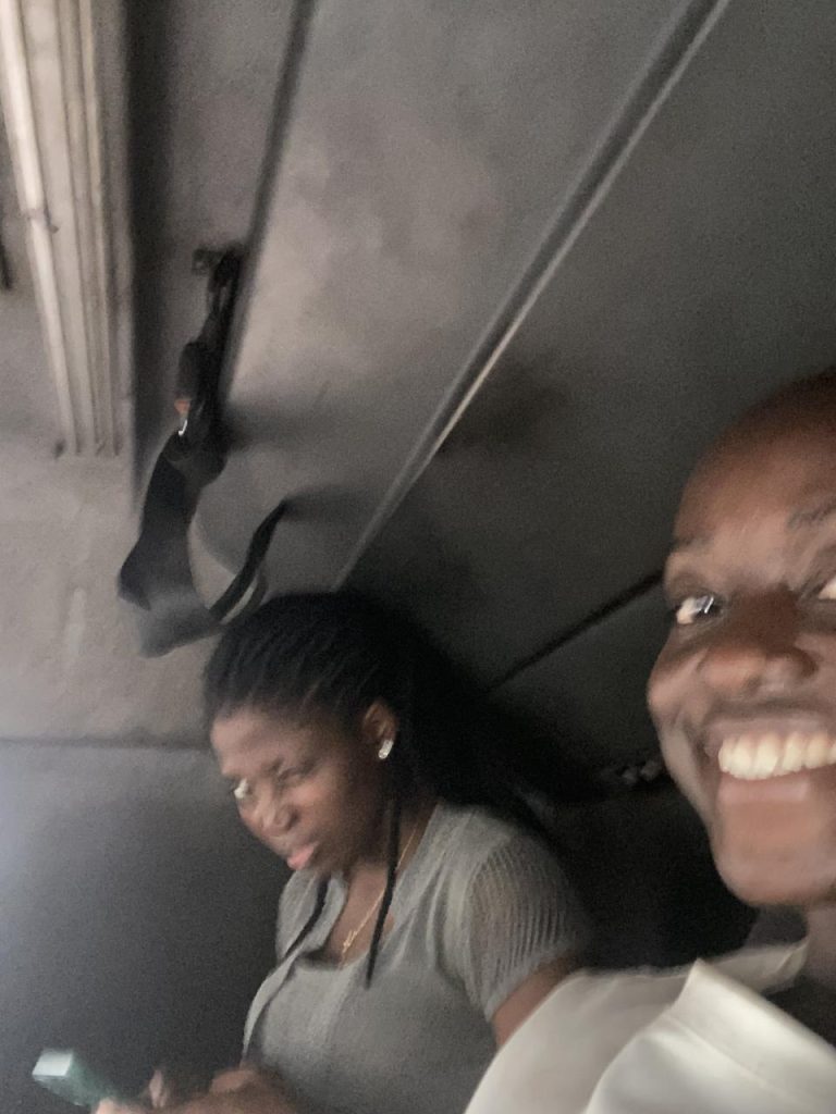 Two 'Obidient' ladies travel in back of truck to participate in elections - obidient ladies travel truck2