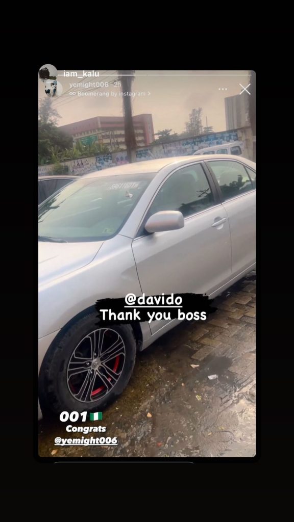 Davido splashes millions on new car for DMW member - yemight006 3044758488924370615